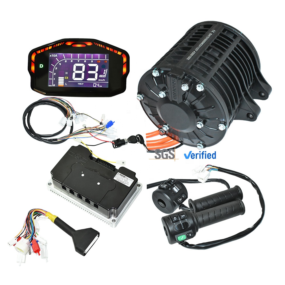 Mid Drive Motor Kit 72V 3000W - Fardriver 72680 전기 오토바이 키트, 공랭식,