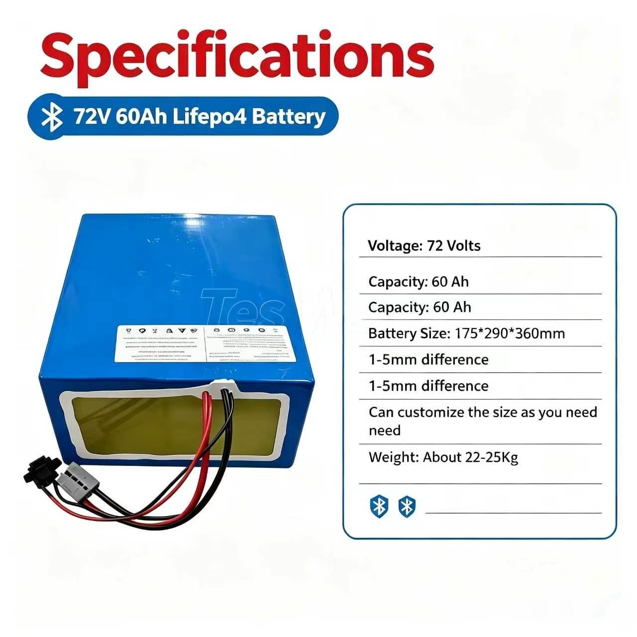 리튬 72V 60Ah 리튬인산철 배터리 팩, BMS 2 - 72V 60Ah Lifepo4 Battery Pack 리뷰 및 가격
