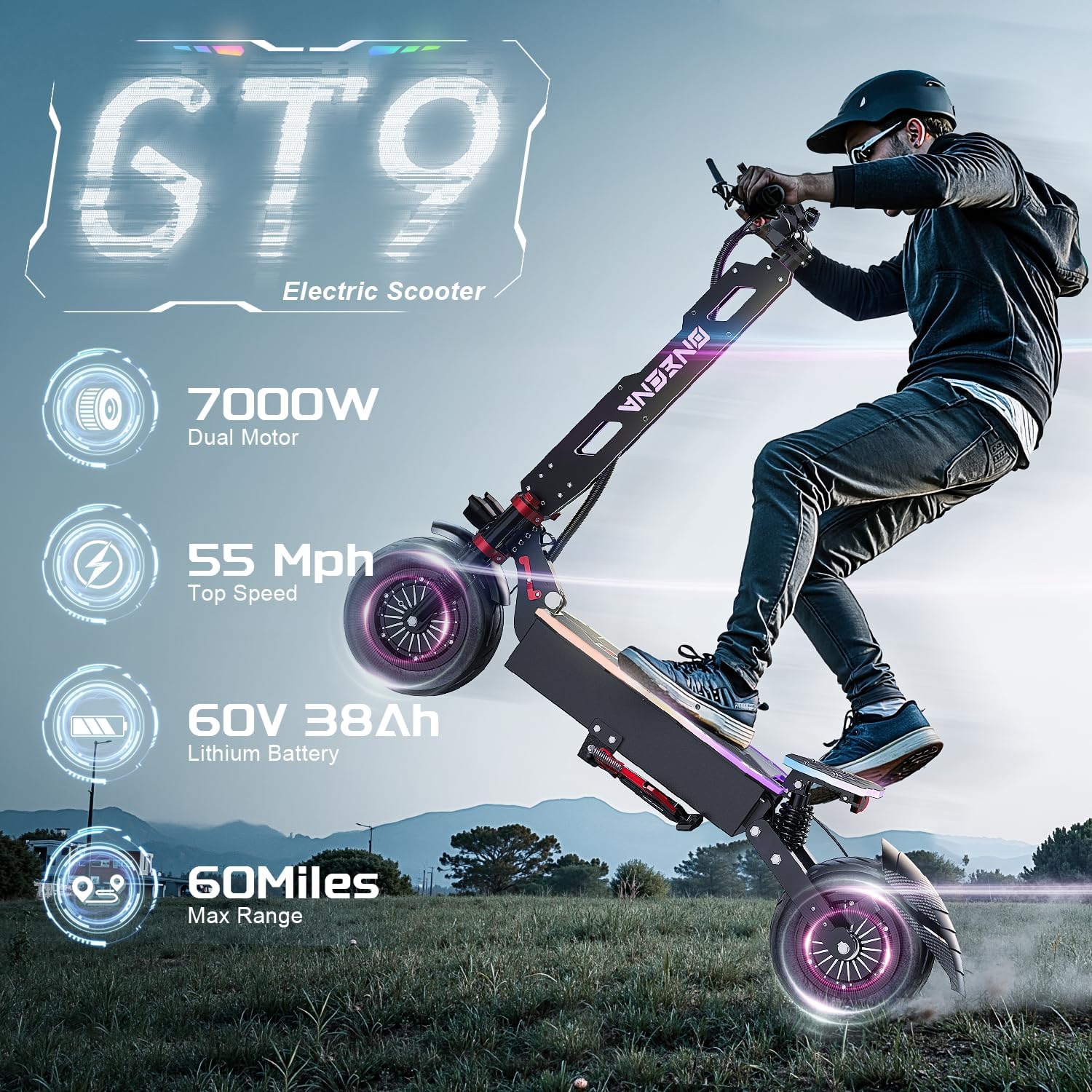 ONECNA 신형 GT9, GT8, GT7 성인용 전기 - 60V 5600W Dual Motor Electric Scooter 리뷰 및 가격